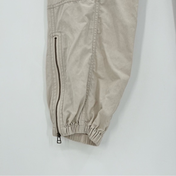 Ulla Johnson Edris Pant Cargo Pant Jogger Zip Ankle Pant in Neutral Size 4 - Picture 12 of 15